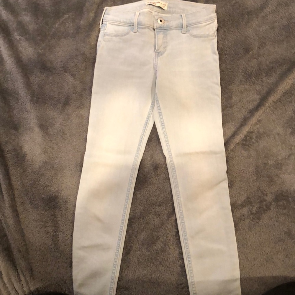 Abercrombie kids, EUC, light blue jeggings